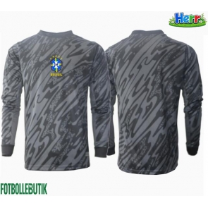 Brasilien Målvakt Bortatröja Copa America 2024 Långärmad